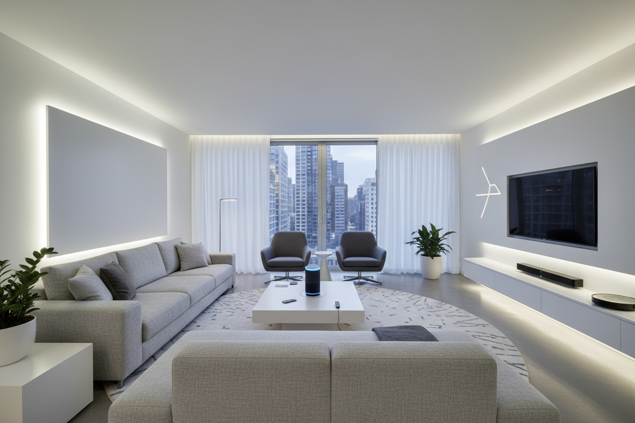 Clean Modern Living Room